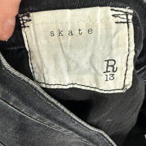 vintage r13 fall/winter 2015 "skate" low rise slim fit jeans